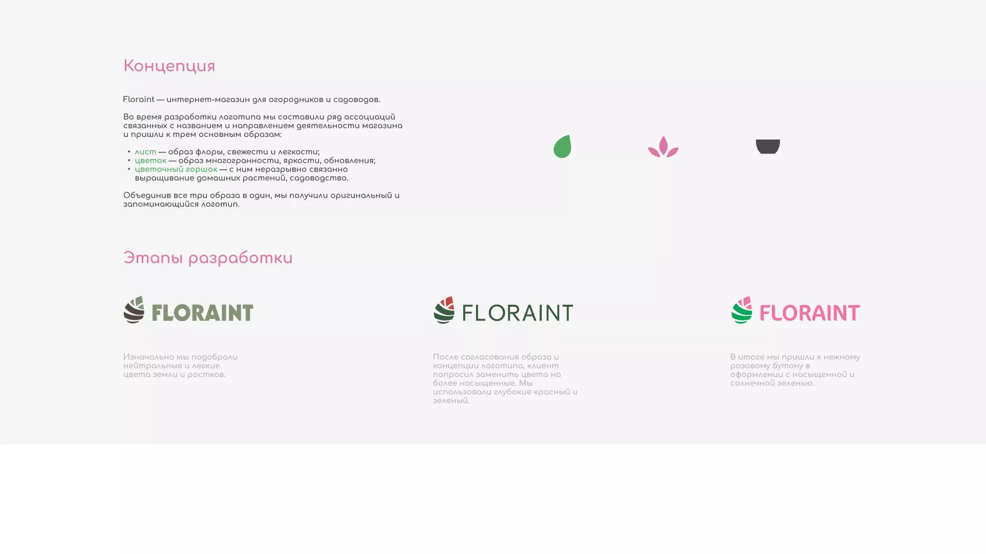 Создание логотипа и интернет-магазина «FLORAINT» в Шали