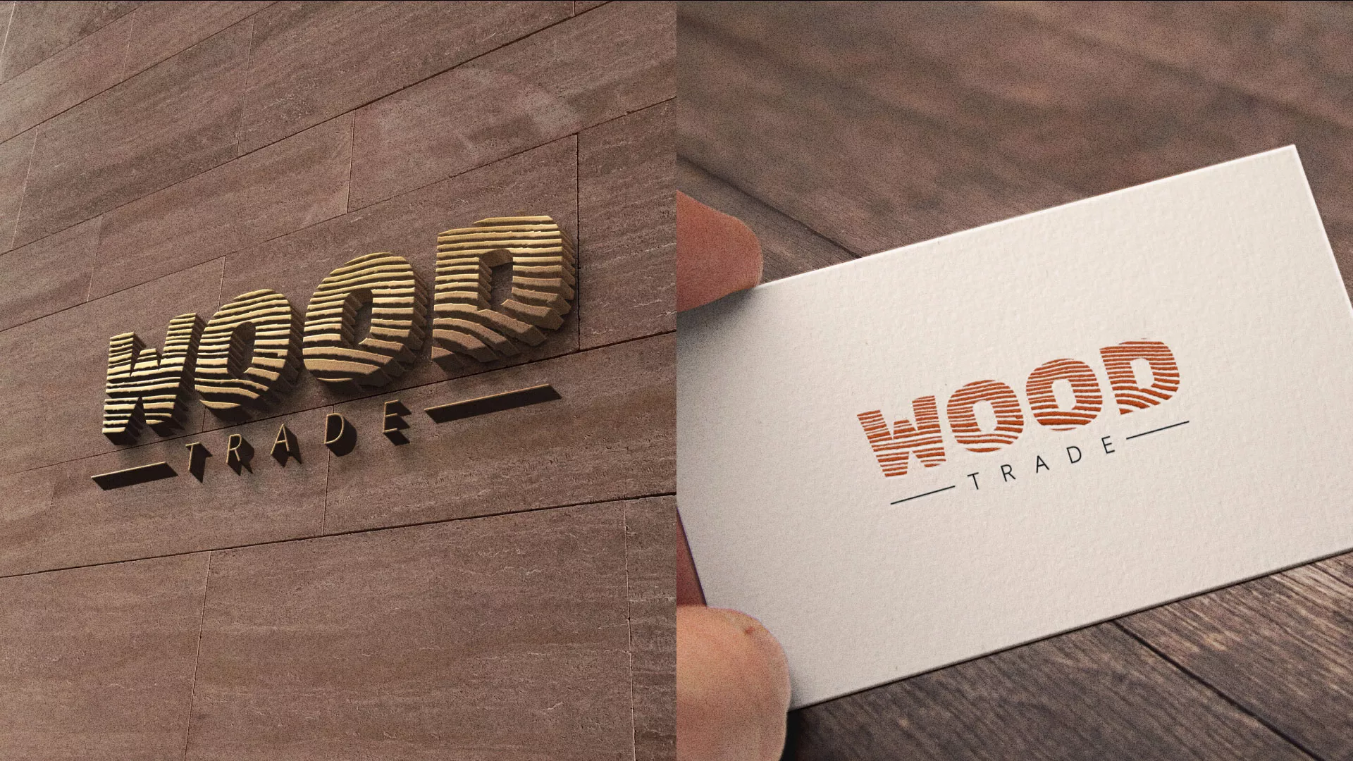 Разработка логотипа для компании «Wood Trade» в Шали