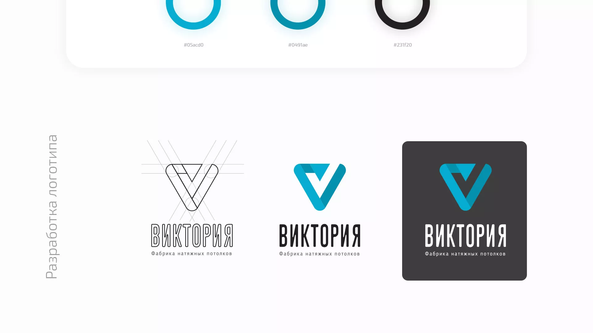 Разработка фирменного стиля компании по продаже и установке натяжных потолков в Шали
